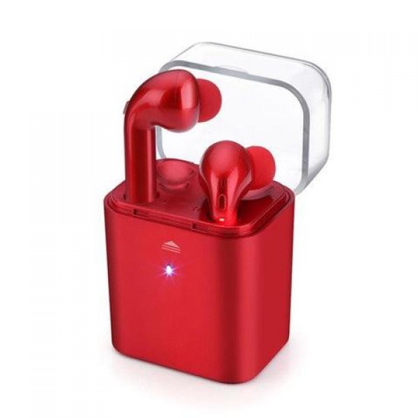 PremiumAV Twin True Wireless Bluetooth 4.2 Airpod Earphone Red